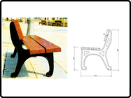 Kundengebundene Roheisen-Park-Bank-Beine der besseren Qualität für Straßen-Garten-Möbel im Freien