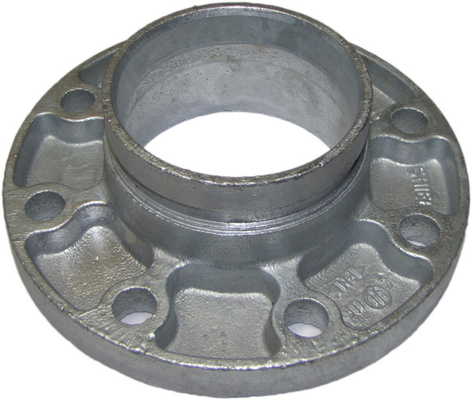 Cast Ductile Iron Grooved Pipe Fittings Grooved Quick Flange Adaptor for PE PVC Pipe