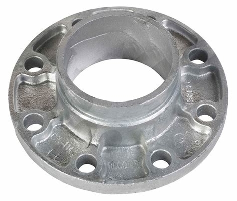 Cast Ductile Iron Grooved Pipe Fittings Grooved Quick Flange Adaptor for PE PVC Pipe
