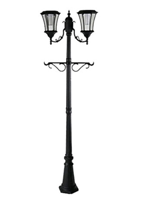 Antique Dual Arm Cast Iron Light Pole Aganist Wind Pressure Of 160Km/H
