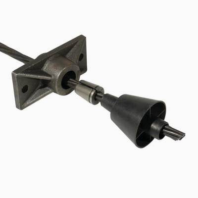Post Tension Mono Strang-Anker für 0,5" 0,6" ungebundener Spannstahl